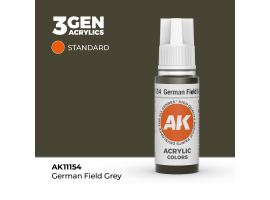 обзорное фото Акриловая краска GERMAN FIELD GREY – STANDARD / НЕМЕЦКИЙ ПОЛЕВОЙ СЕРЫЙ АК-интерактив AK11154 Standart Color