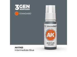 обзорное фото Акриловая краска INTERMEDIATE BLUE – STANDARD / ПРОМЕЖУТОЧНЫЙ СИНИЙ АК-интерактив AK11163 Standart Color