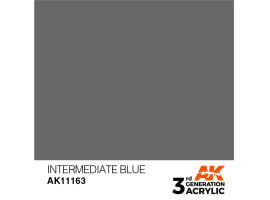 Акрилова фарба INTERMEDIATE BLUE – STANDARD / ПРОМІЖНИЙ СИНІЙ AK-interactive AK11163