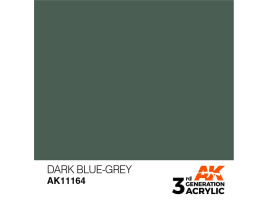 обзорное фото Акриловая краска DARK BLUE-GREY – STANDARD / ТЕМНО-СИНИЙ-СЕРЫЙ АК-интерактив AK11164 Standart Color