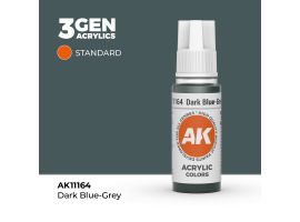обзорное фото Акриловая краска DARK BLUE-GREY – STANDARD / ТЕМНО-СИНИЙ-СЕРЫЙ АК-интерактив AK11164 Standart Color