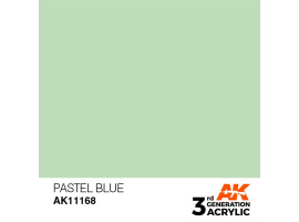 обзорное фото Акрилова фарба PASTEL BLUE – PASTEL / ПАСТЕЛЬНИЙ СИНІЙ AK-interactive AK11168 Standart Color