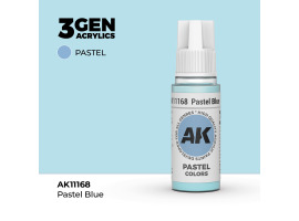 обзорное фото Acrylic paint PASTEL BLUE – PASTEL / PASTEL BLUE AK-interactive AK11168 General Color