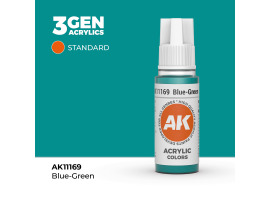 Акрилова фарба BLUE-GREEN – STANDARD / СИНО-СІРИЙ AK-interactive AK11169