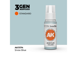 обзорное фото Acrylic paint SNOW BLUE – STANDARD / SNOW BLUE AK-interactive AK11174 General Color