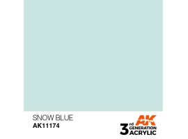 обзорное фото Акриловая краска SNOW BLUE – STANDARD / СНЕЖНЫЙ СИНИЙ АК-интерактив AK11174 Standart Color