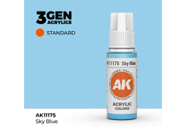 обзорное фото Acrylic paint SKY BLUE – STANDARD / SKY BLUE AK-interactive AK11175 General Color