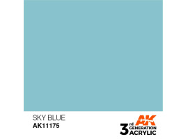 обзорное фото Акриловая краска SKY BLUE – STANDARD / НЕБЕСНЫЙ СИНИЙ АК-интерактив AK11175 Standart Color