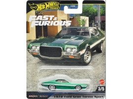 Collectible model Fast and Furious 1972 Ford Gran Torino Sport Hot Wheels HNW46