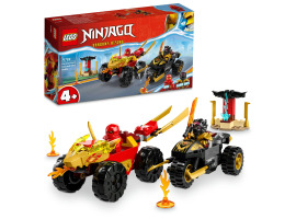 Конструктор LEGO NINJAGO Кай та Рас: Битва на машині та мотоциклі 71789