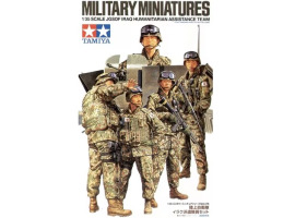 обзорное фото Сборная модель 1/35 Фигуры Группа гуманитарной помощи Сил самообороны Японии в Ираке Tamiya 35276 Фигуры 1/35