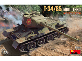 обзорное фото Збірна модель танка T-34/85 1960 року Бронетехніка 1/35