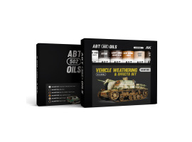 обзорное фото Набір масляних фарб VEHICLE WEATHERING 6 EFFECT SET / Везеринг та ефекти для транспорту AK-interactive AKABT302 Масляні фарби
