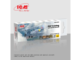 Acrylic paint set for training and special aircraft RAF ICM 3092