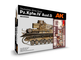Сборная модель 1/35 Танк Pz.Kpfw.IV Ausf.D Deutsches Afrika Korps (5 фигурок) AK-Interactive 35504-B