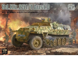Scale model 1/35 Half-track armored personnel carrier Sd.Kfz.251/1/Ausf.D Border Model BT-041