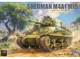 Scale model 1/35 Tank Sherman M4A1 Mid Border Model BT-047