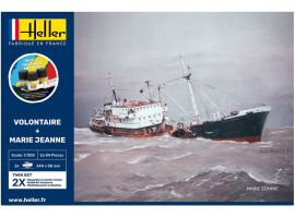 Scale model 1/200 Fishing Boat Volontaire + Marie Jeanne Twin - Starter Set Heller 55604