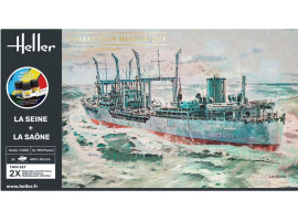 Scale model 1/400 Oil Tanker La Seine and La Saone Twinset - Starter Set Heller 55050