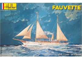 обзорное фото Збірна модель 1/200 Французька морська яхта Fauvette Heller 80612 Вітриль