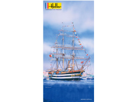 Scale model 1/150 Italian sailing ship Amerigo Vespucci Heller 80807