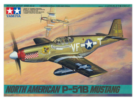 обзорное фото Сборная модель 1/48 Самолет P-51B Мустанг Тамия 61042 Самолеты 1/48