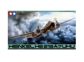 обзорное фото Сборная модель 1/48 Поршневой ночной истребитель HEINKEL HE 219 UHU Тамия 61057 Самолеты 1/48