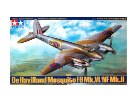 обзорное фото Збірна модель 1/48 Британський багатоцільовий бомбардувальник Mosquito FB MK.II Tamiya 61062 Літаки 1/48