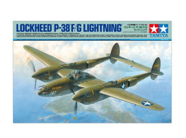 обзорное фото Сборная модель1/48  Самолета LOCKHEED P-38 F/G LIGHTNING Тамия 61120 Самолеты 1/48