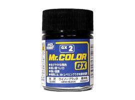 обзорное фото Mr. Color GX (18 ml) Ueno Black / Чорний глянсовий Нитрокраски