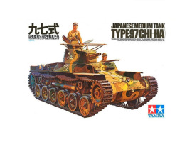 обзорное фото Scale model 1/35 Japanese tank model TYPE 97 CHI HA Tamiya 35075 Armored vehicles 1/35