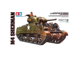 обзорное фото Scale model 1/35 U S Tank M4 SHERMAN (EARLY PRODUCTION) Tamiya 35190 Armored vehicles 1/35