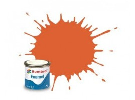 обзорное фото Оранжевая матовая Емалеві фарби