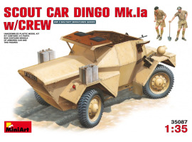 обзорное фото Reconnaissance armored car DINGO Mk.1A with crew Cars 1/35
