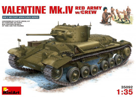 обзорное фото Valentine Mk.IV, Red Army, with crew Armored vehicles 1/35