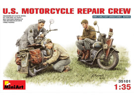 обзорное фото American motorcycles under repair Cars 1/35