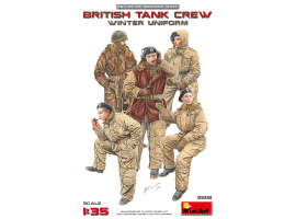 обзорное фото Британский танковый экипаж в зимней униформе Figures 1/35