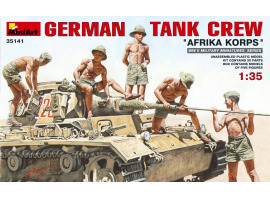 обзорное фото Німецький танковий екіпаж "AFRIKA KORPS" Фігури 1/35