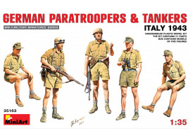 обзорное фото Немецкие десантники и танкисты (Италия 1943г.) Figures 1/35