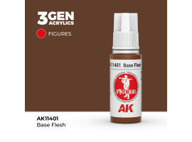 обзорное фото Акрилова фарба BASE FLESH – ТІЛІВИЙ БАЗОВИЙ FIGURES АК-interactive AK11401 Figure Series