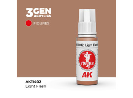 обзорное фото Акрилова фарба LIGHT FLESH – ТІЛІВИЙ FIGURES АК-інтерактив AK11402 Figure Series