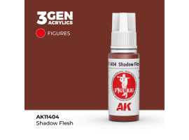 обзорное фото Акрилова фарба SHADOW FLESH – ТІМНА ШКІРА FIGURE АК-interactive AK11404 Figure Series