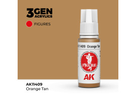 обзорное фото Акриловая краска ORANGE TAN – ОРАНЖЕВЫЙ СМУГЛЫЙ FIGURES АК-интерактив AK11409 Figure Series