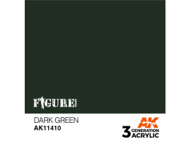 обзорное фото Acrylic paint DARK GREEN – FIGURES AK-interactive AK11410 Figure Series