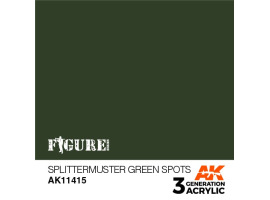 обзорное фото Acrylic paint SPLITTERMUSTER GREEN SPOTS FIGURE AK-interactive AK11415 Figure Series