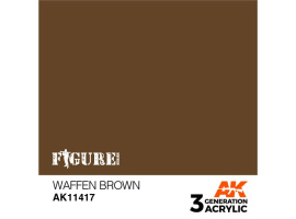 обзорное фото Acrylic paint WAFFEN BROWN –  FIGURE AK-interactive AK11417 Figure Series