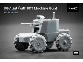 обзорное фото Scale model 1/35 Ground drone "Liut" with PKT machine gun ScaleX VG 35002 Ground drones