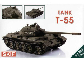 обзорное фото Збірна модель 1/35 Танк Т-55 SKIF MK233 Бронетехніка 1/35