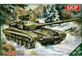 обзорное фото Збірна модель 1/35 Танк Т-64Б SKIF MK203 Бронетехніка 1/35