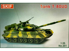 Assembled model 1/35 Tank T-80UD Skif MK201